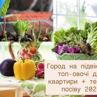 Город на підвіконні: топ-овочі для квартири + терміни посіву 2026