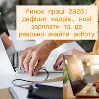Ринок праці 2026: дефіцит кадрів, нові зарплати та де реально знайти роботу