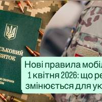 Нові правила мобілізації з 1 квітня 2026: що реально змінюється для українців