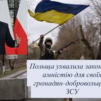 Польща ухвалила закон про амністію для своїх громадян-добровольців у ЗСУ