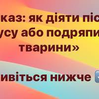 «Сказ в Україні: що робити після укусу чи подряпини тварини»