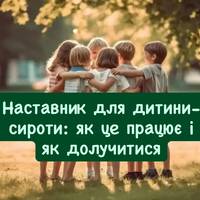 Наставник для дитини-сироти: як це працює і як долучитися