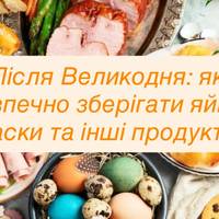 Після Великодня: як безпечно зберігати яйця, паски та інші продукти