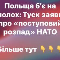 Туск про НАТО: «Найгірша загроза — не Росія, а внутрішній розпад альянсу»