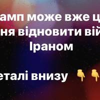 Трамп може вже цього тижня відновити війну з Іраном