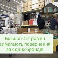 Більше 50% росіян вимагають повернення західних брендів