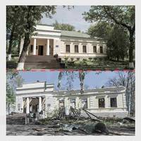 Російський обстріл пошкодив укриття музею Сковороди