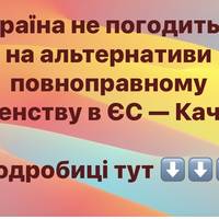 Україна не погодиться на альтернативи повноправному членству в ЄС — Качка