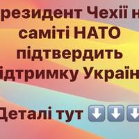 Президент Чехії на саміті НАТО підтвердить підтримку України