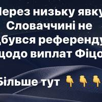 Через низьку явку у Словаччині не відбувся референдум щодо виплат Фіцо
