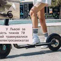 У Львові за шість тижнів 70 дітей травмувалися на електросамокатах