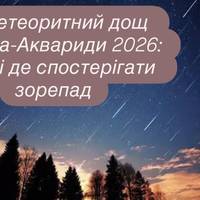 Метеоритний дощ Дельта-Аквариди 2026: коли і де спостерігати зорепад