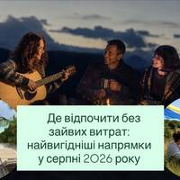 Де відпочити без зайвих витрат: найвигідніші напрямки у серпні 2026 року